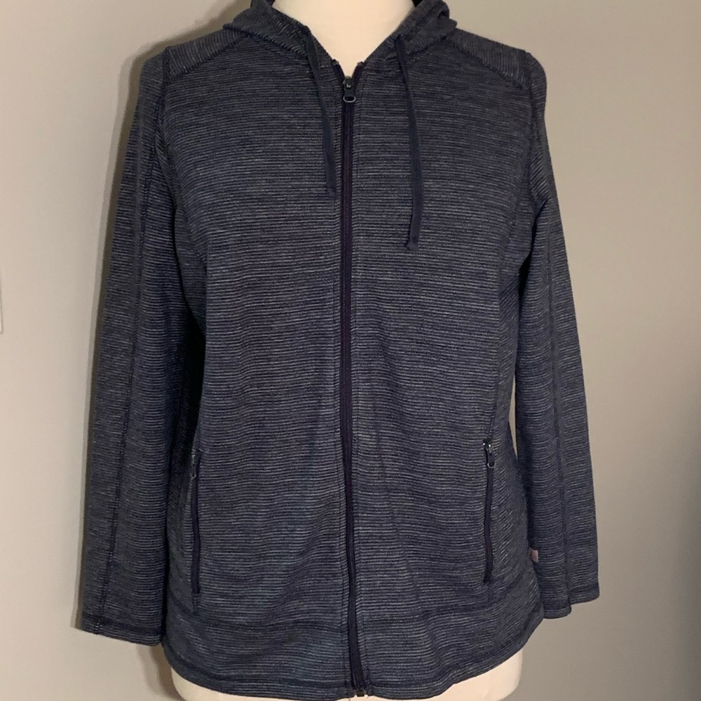 Talbots | Navy Hooded Zip Jacket | 14/16